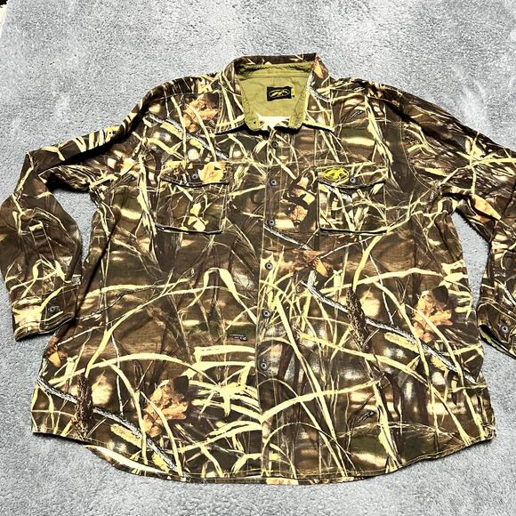 Duck Commander Shirt Mens 3XL Camo Hunting Long Sleeve Button Hunting - Picture 1 of 8